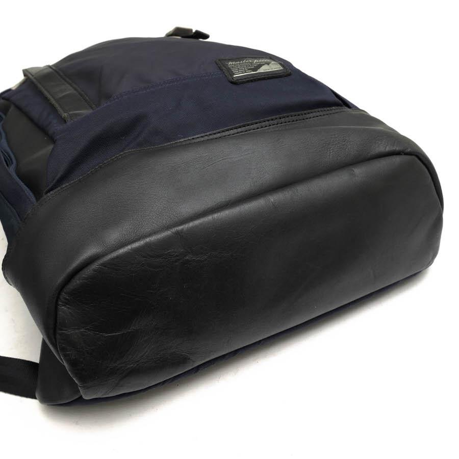 ○マスターピース master-piece 一部牛革 リュック 03489-CL INDY デイパック メンズ 【中古】 中古 master-piece（マスターピース） リュック 03489-CL INDY 一部牛革