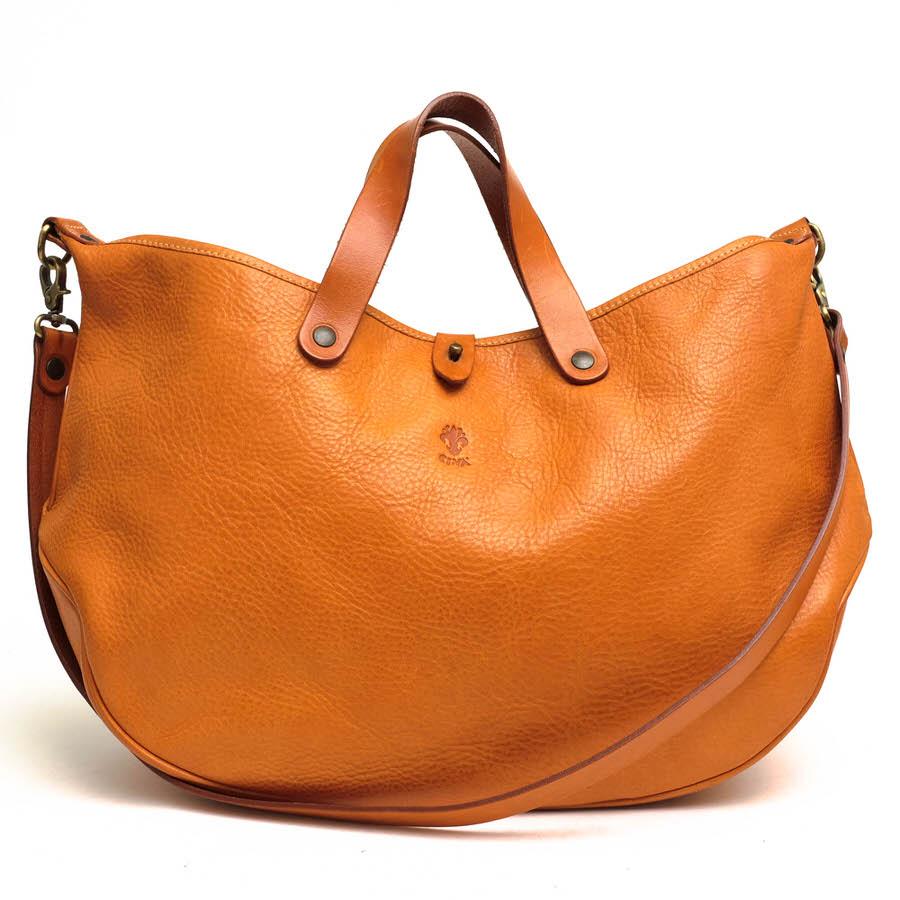 ○チーバ CI-VA ヌメ革 牛革 トートバッグ 1293 VOLANATO ヴォラナト 三日月型 2WAY ショルダーバッグ 定番 シボ革 シュリンクレザ 中古 CI-VA（チーバ） トートバッグ 1293 VOLANATO ヴォラナト ヌメ革 牛革