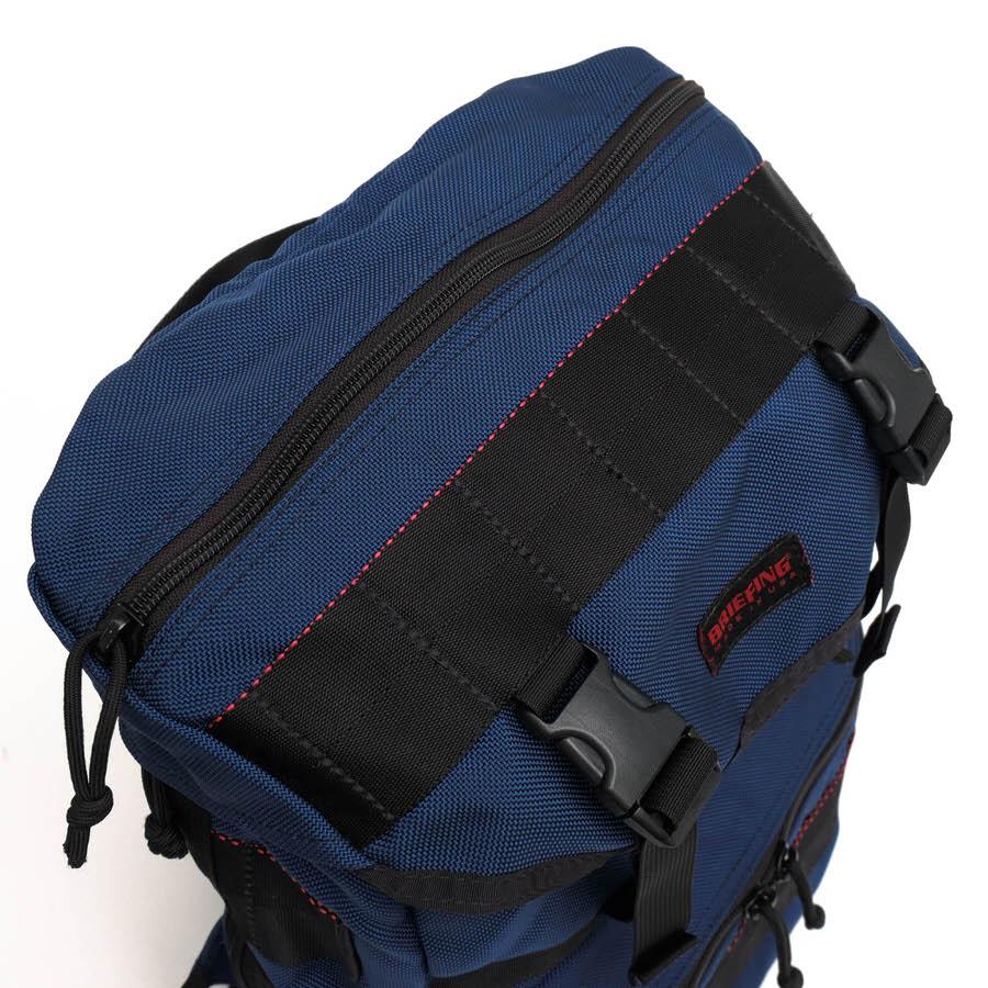 ○ブリーフィング BRIEFING ミッドナイトブルー ネイビー 紺 1050デニール バリスティックナイロン リュック BRF096219 SIMPLE FLA 中古 BRIEFING（ブリーフィング） リュック BRF096219 SIMPLE FLAP シンプル