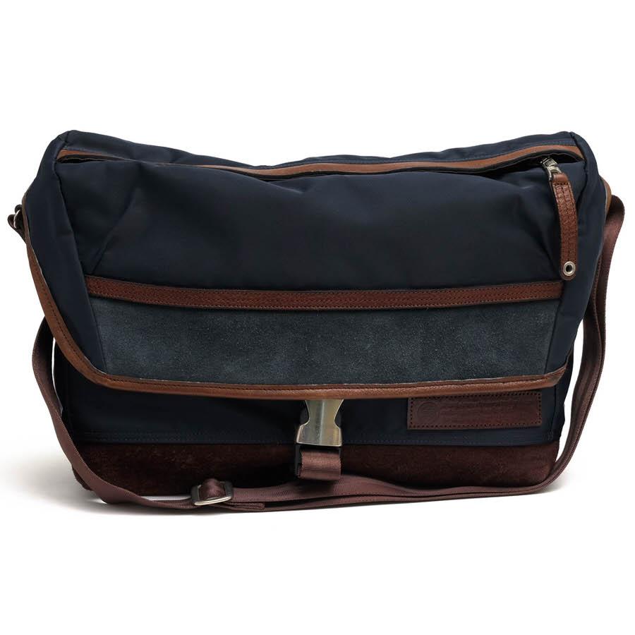 ○マスターピース master-piece 高密度ナイロンツイル オイルドカウレザー ショルダーバッグ No.01352 Density デスティニー メッ  中古 master-piece（マスターピース） ショルダーバッグ No.01352 Density