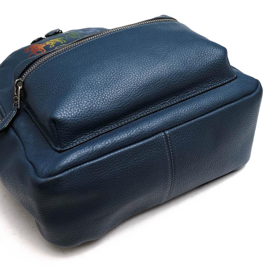 ○コーチ COACH ペブルドレザー 牛革 リュック F76772 Jes Backpack With Rainbow Horse And Carriage レインボー ホース アンド   中古 COACH（コーチ） リュック F76772 Jes Backpack With Rainbow Horse