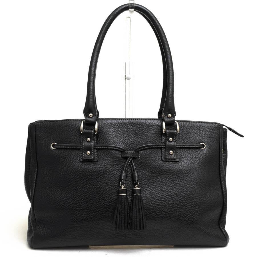 WAKO 和光 ハンドバッグ 牛革 カーフ タッセル シボ革 シュリンク