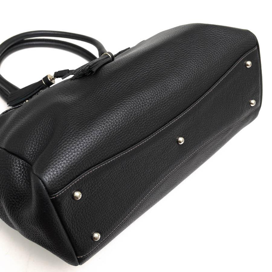 WAKO 和光 ハンドバッグ 牛革 カーフ タッセル シボ革 シュリンク