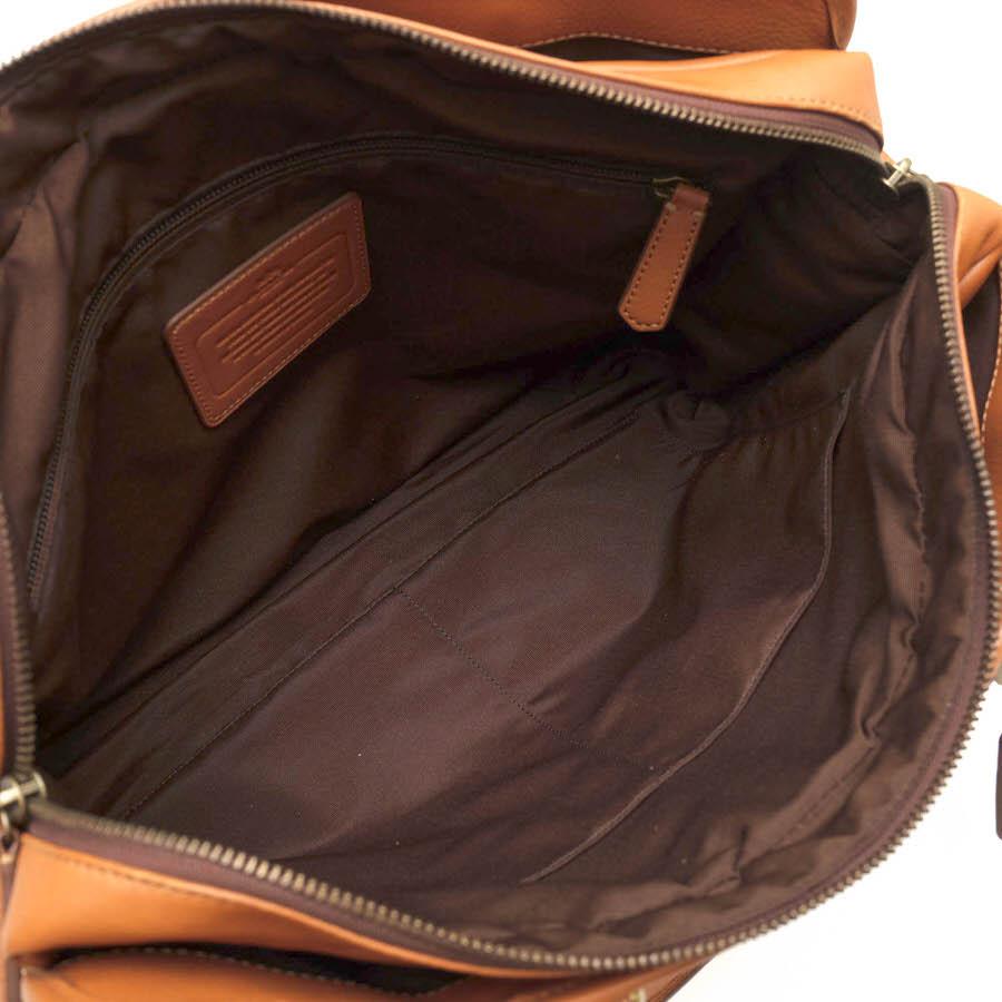 COACH　コーチ　2way　レザービジネスバッグ　ブラック　F71171 COACH（コーチ） ビジネスバッグ F71171 HERITAGE WEB LEATHER SLIM