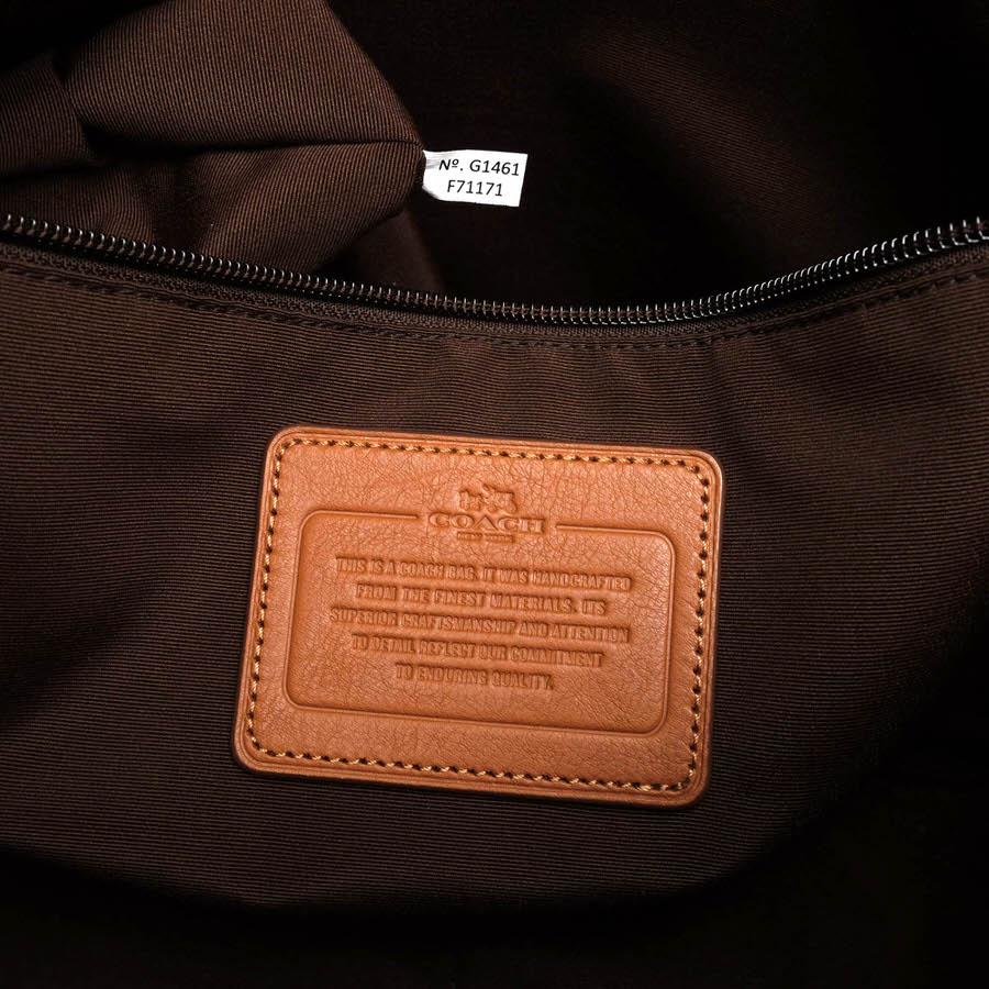 COACH（コーチ） ビジネスバッグ F71171 HERITAGE WEB LEATHER SLIM
