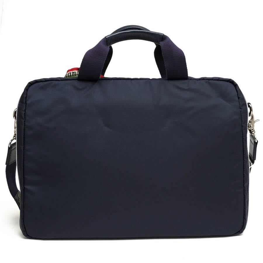 ○オロビアンコ orobianco SAC'S BAR サックスバー別注モデル 伊リモンタ社ナイロン 牛革 ビジネスバッグ MMUNE-Z8 02 2WAY ショル 中古 Orobianco（オロビアンコ） ビジネスバッグ MMUNE-Z8 02 SAC'S BAR