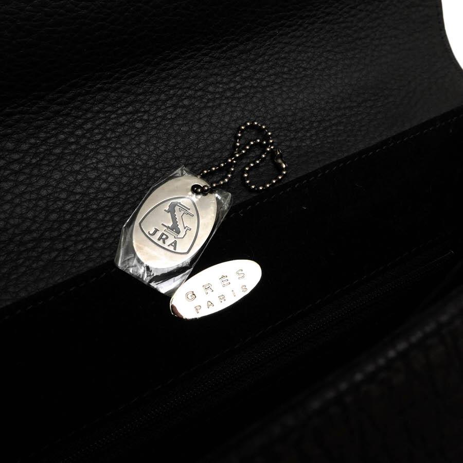 GRES PARIS グレ パリ ハンドバッグ エレファントレザー 象革 シボ革