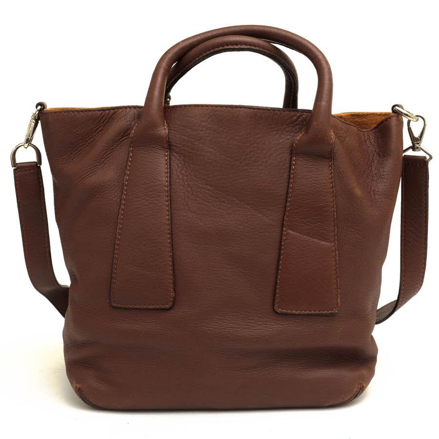 ○ヒロフ HIROFU 牛革 トートバッグ 2WAY ショルダーバッグ シボ革 シュリンクレザー レディース 【中古】 中古 HIROFU（ヒロフ） トートバッグ 牛革 2WAY ショルダーバッグ シボ革