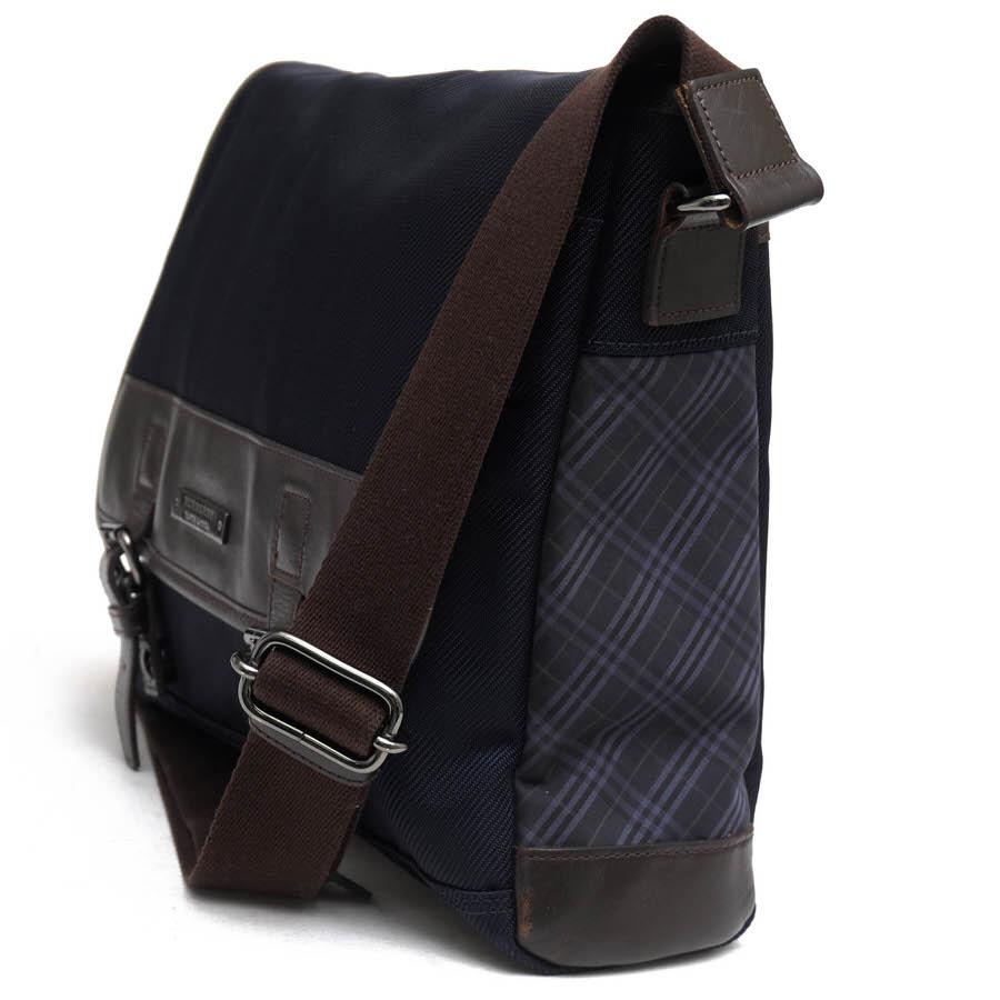 【美品】バーバリーブラックレーベル　ショルダーバッグ 金具　ナイロン　チェック BURBERRY BLACK LABEL Black label バーバリー ショルダーバッグ