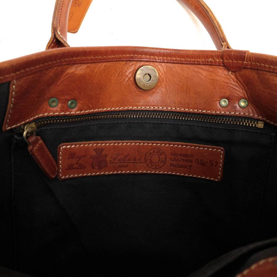 Felisi フェリージ トートバッグ 05-57 伊リモンタ社ナイロン 牛革