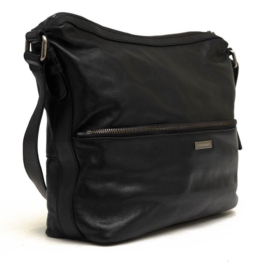 GIORGIO ARMANI ショルダーバッグ Giorgio Armani Men's Leather and Nylon Crossbody Bag | Neiman Marcus