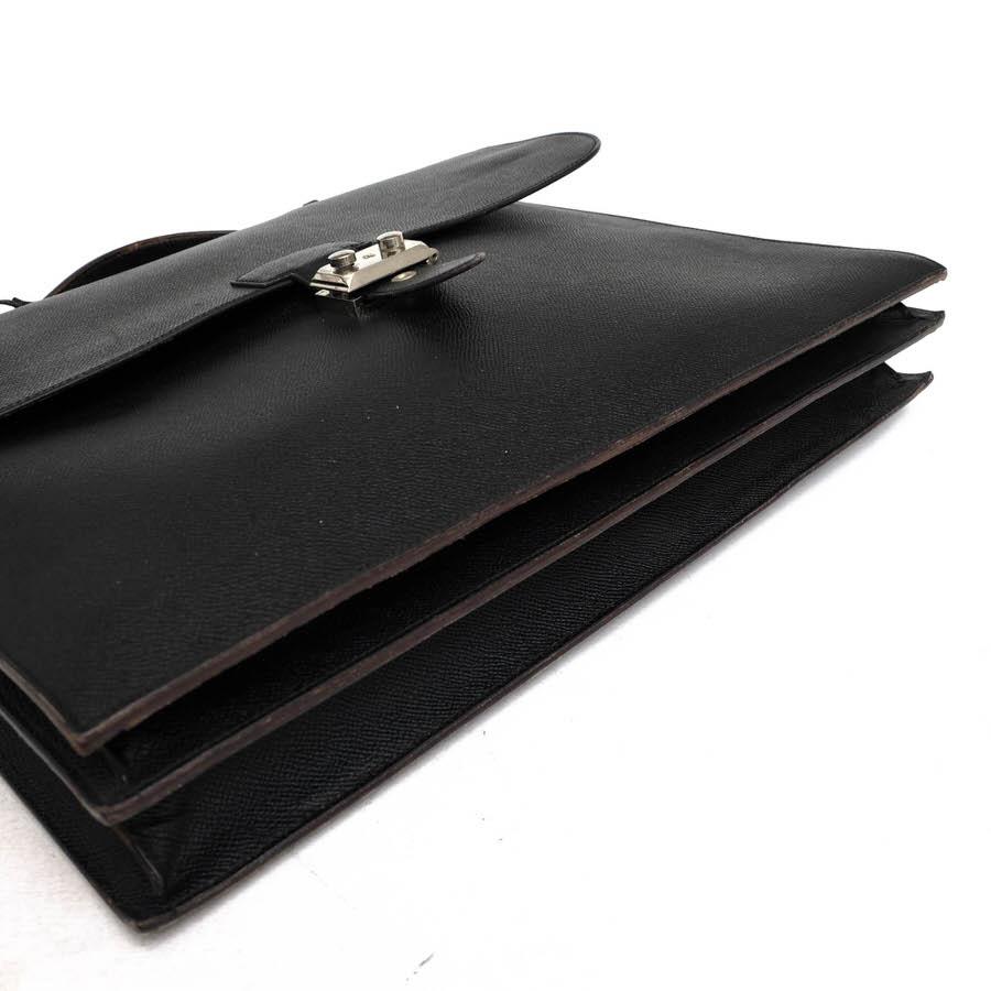 ○万双 Mansaw デュプイ社チェルケス グレイン型押し牛革 ビジネスバッグ フラップ式 メンズ 【中古】 中古 Mansaw 万双 ビジネスバッグ デュプイ社チェルケス グレイン型押し牛革