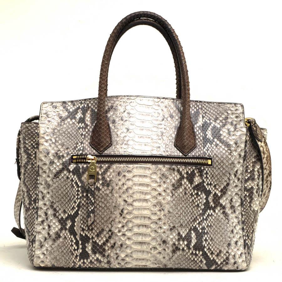 HALEINE アレンヌ ハンドバッグ 06001447r ダイヤモンドパイソン 本革