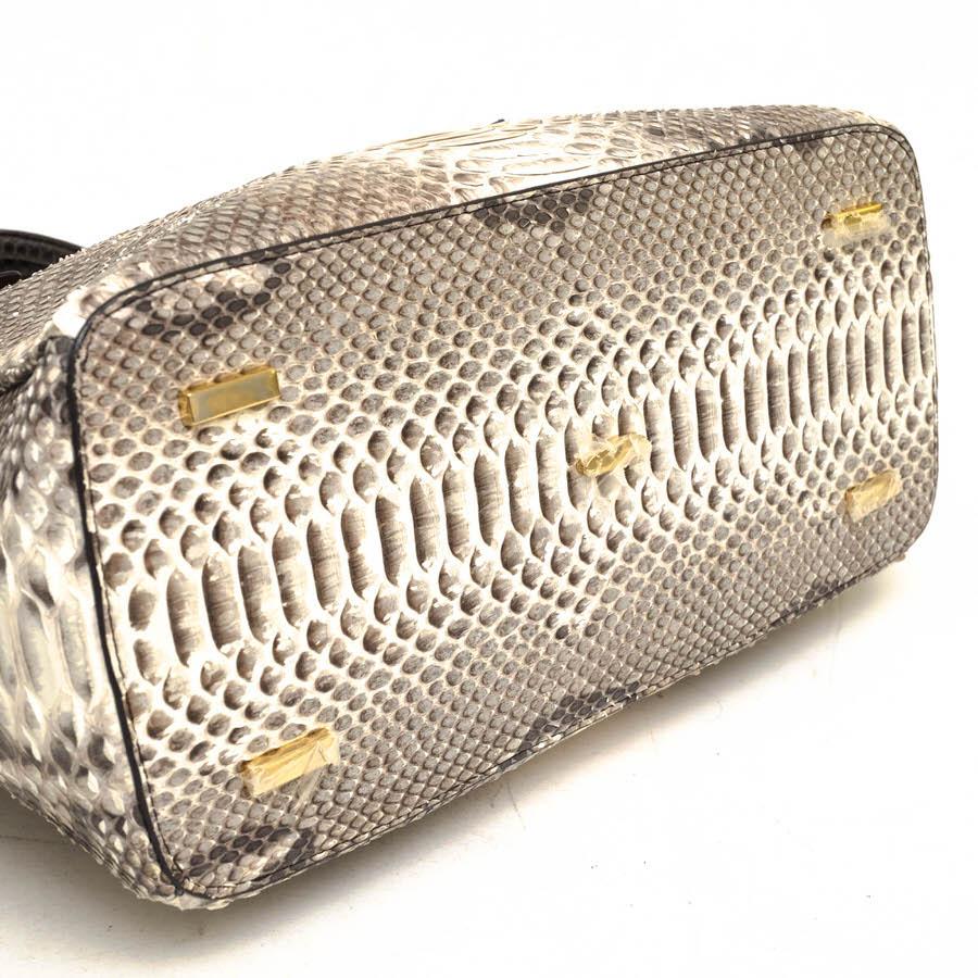 HALEINE アレンヌ ハンドバッグ 06001447r ダイヤモンドパイソン 本革