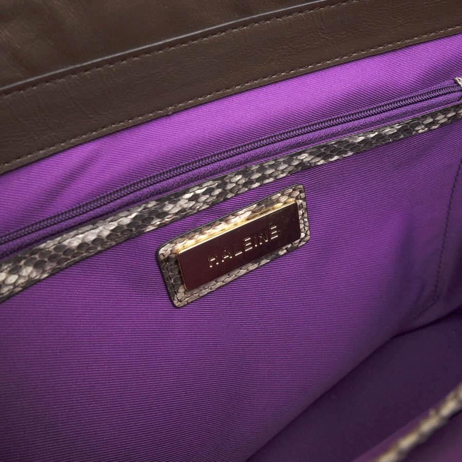 HALEINE アレンヌ ハンドバッグ 06001447r ダイヤモンドパイソン 本革