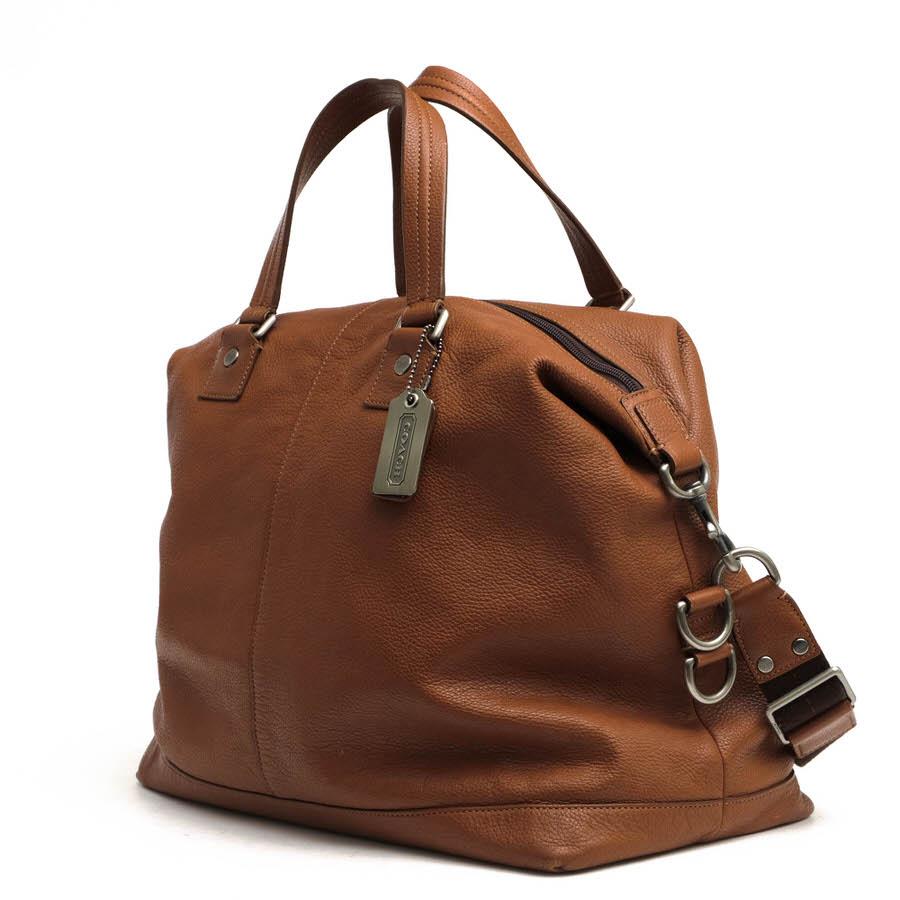 ○コーチ COACH ペブルドレザー 牛革 トートバッグ F77211 CAMDEN DUFFLE キャムデン ペブルドレザー ダッフル ダッフルバッグ 2WA 中古 COACH（コーチ） トートバッグ F77211 CAMDEN DUFFLE キャムデン