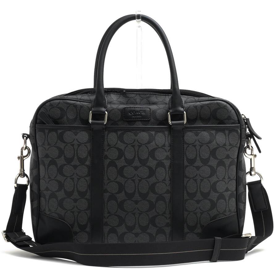 COACH（コーチ） ビジネスバッグ F71168 HERITAGE SIGNATURE SLIM ZIP 