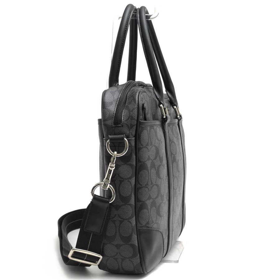 COACH（コーチ） ビジネスバッグ F71168 HERITAGE SIGNATURE SLIM ZIP 