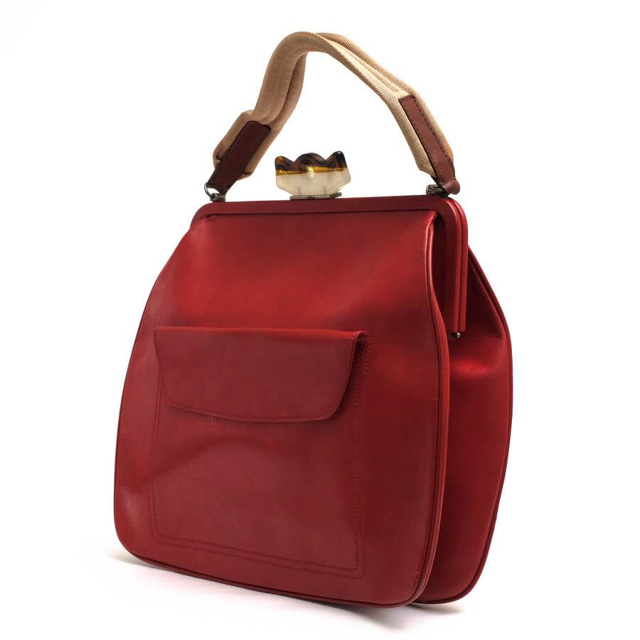 MARNI がま口 レザー ハンドバッグ MARNI マルニ ハンドバッグ 牛革 がま口 : Desir Yahoo