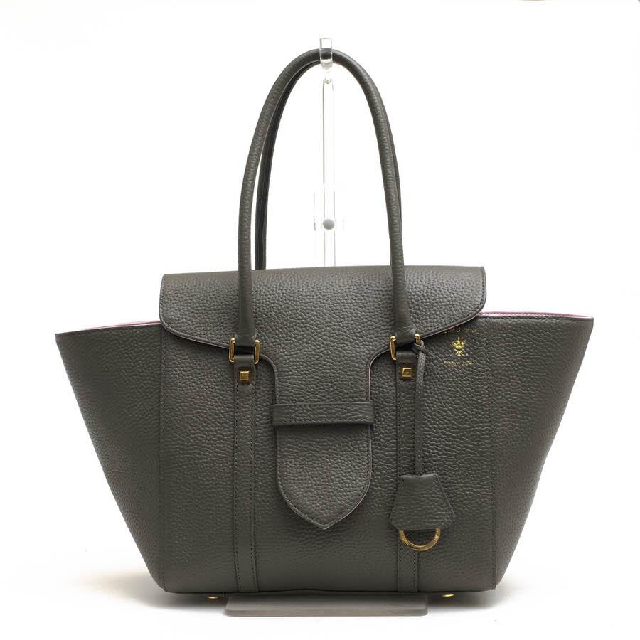 エーディーエムジェイ ADMJ 牛革シュリンク型押し ウイングトートバッグ