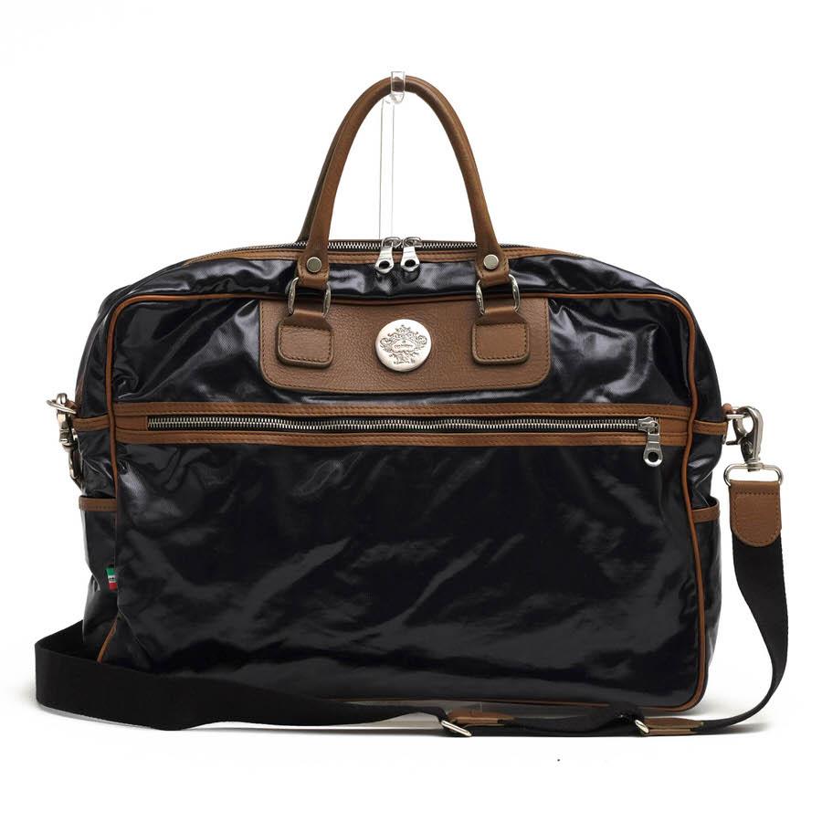 ○オロビアンコ orobianco DRILLAK PVCコーディングキャンパス 牛革 ビジネスバッグ FURETTO-D フレット 2WAY ショルダーバッグ メ 中古 Orobianco（オロビアンコ） ビジネスバッグ FURETTO-D フレット