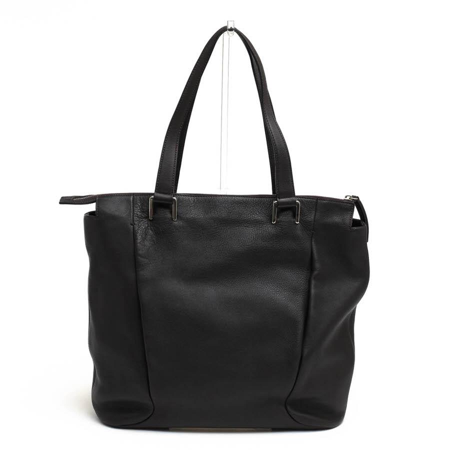 ヒロフトートバッグ黒レザー革A4可 肩掛け可