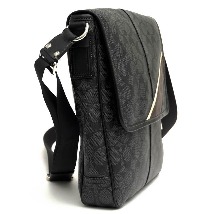 COACH コーチ ショルダーバッグ F70333 Heritage Stripe Map Bag
