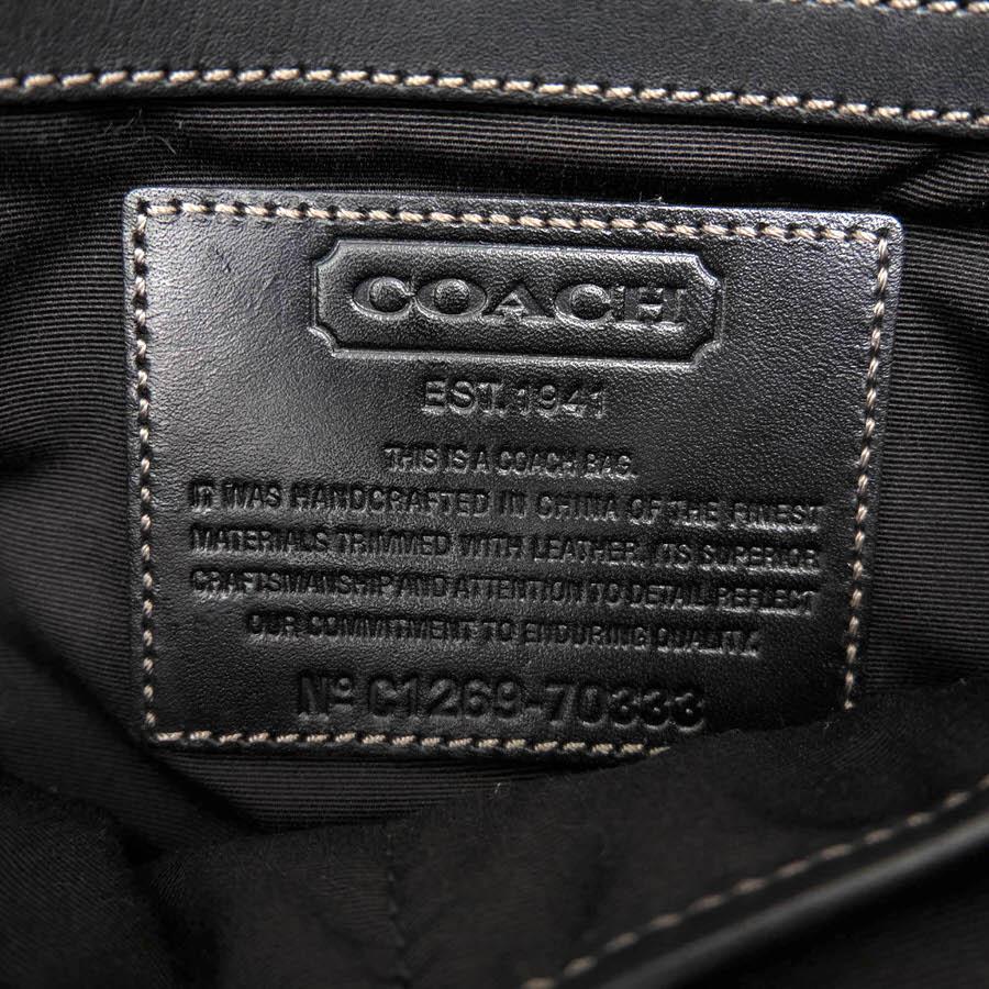 COACH コーチ ショルダーバッグ F70333 Heritage Stripe Map Bag ヘリテージ マップ バッグ シグニチャーコーテッドキャンバス 牛革 シグ｜desir-store｜09