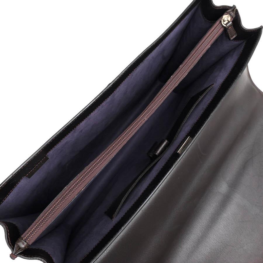 ○ダンヒル Dunhill グレインカウハイドレザー 牛革 ビジネスバッグ FA6060E SIDECAR サイドカー フラップ式 メンズ 【中古】 中古 dunhill（ダンヒル） ビジネスバッグ FA6060E SIDECAR サイドカー