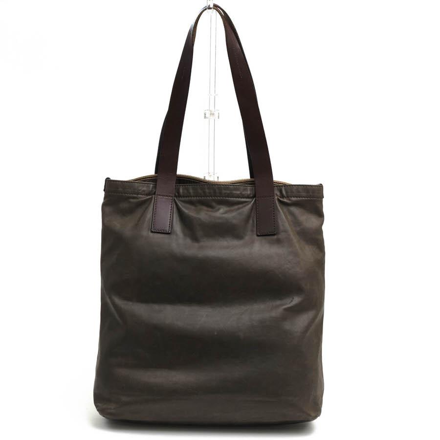 ○フェラガモ Salvatore Ferragamo 牛革 カーフ トートバッグ EX-249066 A4収納 ヴィンテージ加工 メンズ 【中古】 中古 FERRAGAMO（フェラガモ） Salvatore Ferragamo トートバッグ EX-249066