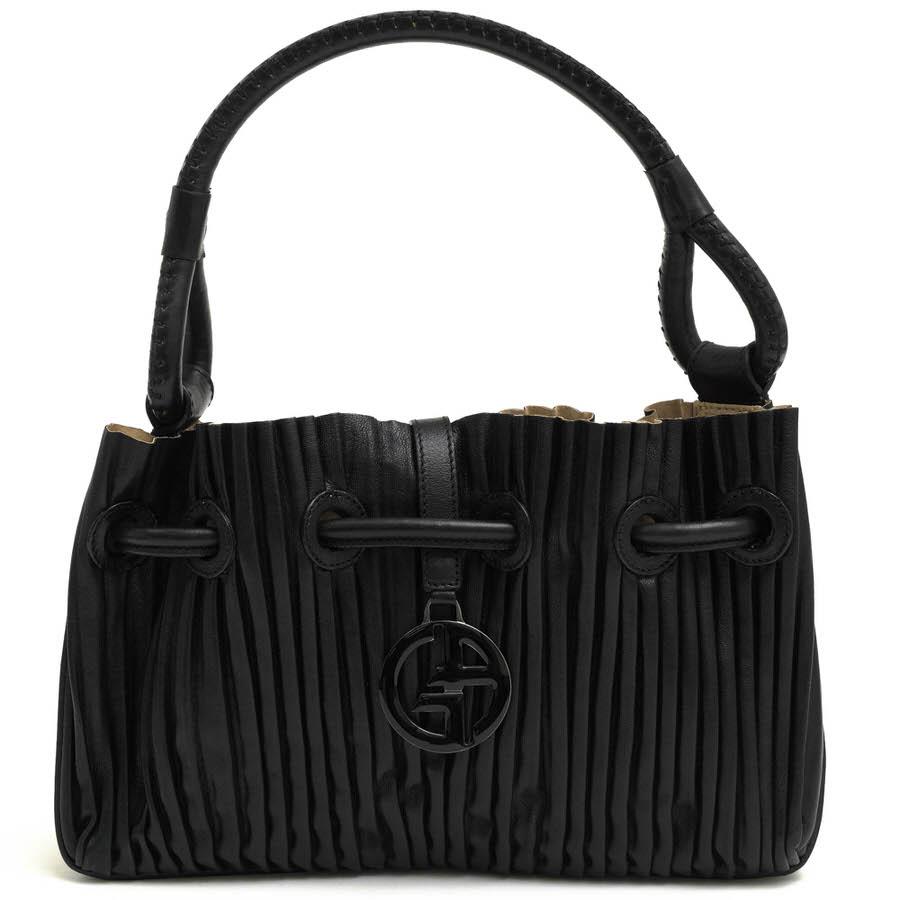 ARMANI GIORGIO アルマーニ ハンドバッグ YC415 Pleated Leather Bag 