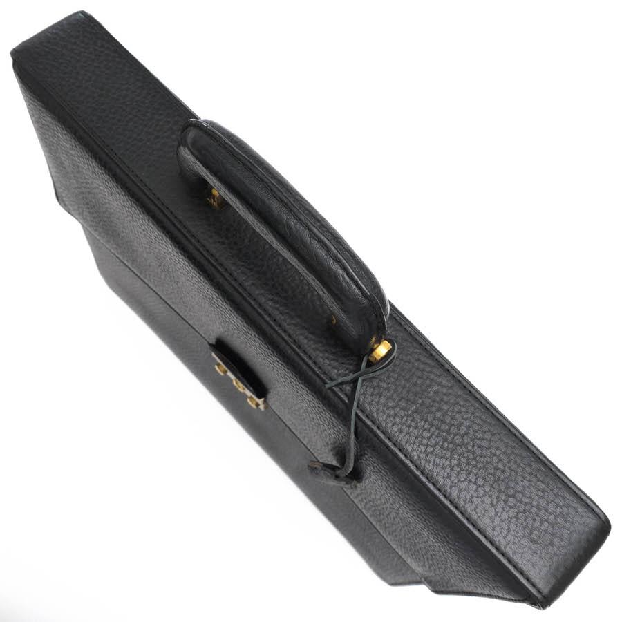 【美品】銀座タニザワ ☆ ダレスバッグ シボ革 レザー ビジネスバッグ 黒 TANIZAWA タニザワ ビジネスバッグ 牛革 ダレスバッグ シボ革