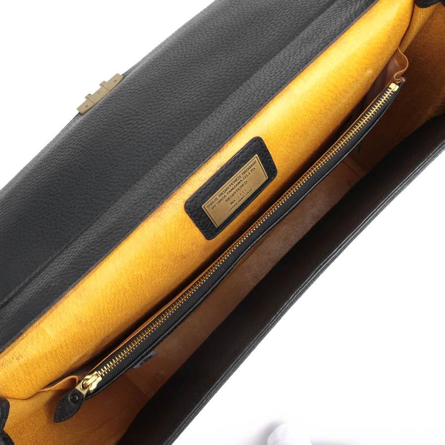 TANIZAWA タニザワ ビジネスバッグ 牛革 ダレスバッグ シボ革