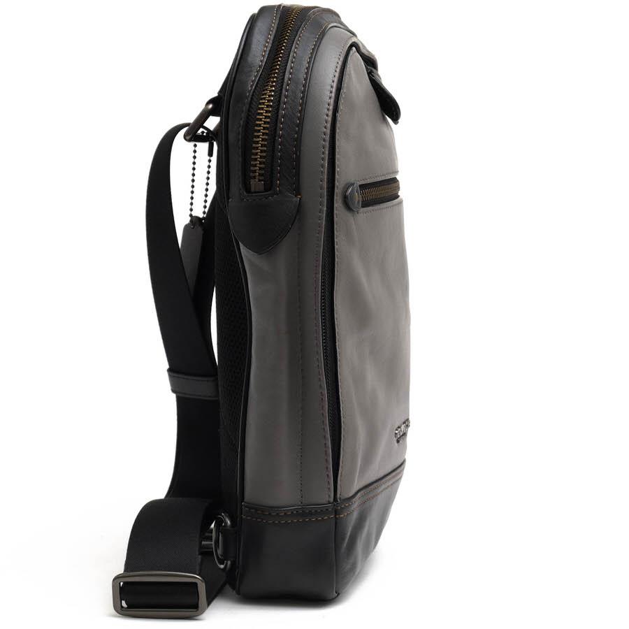 COACH コーチ グラハム ボディバッグ レザー ブラック F37598 COACH】コーチ『グラハムレザー スリングボディバッグ』F37598 メンズ