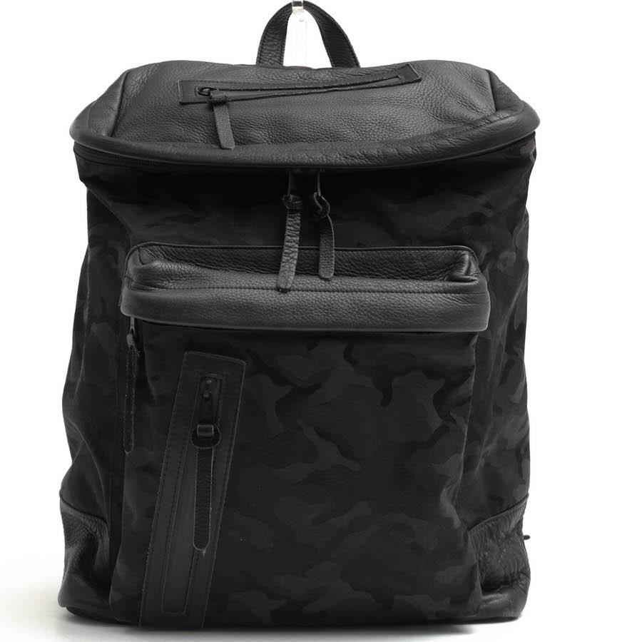 ○ディケード DECADE オイルドグローブカウレザー 牛革 リュック 迷彩・カモフラージュ柄 デイパック メンズ 【中古】 中古 DECADE ディケード リュック オイルドグローブカウレザー 牛革 迷彩