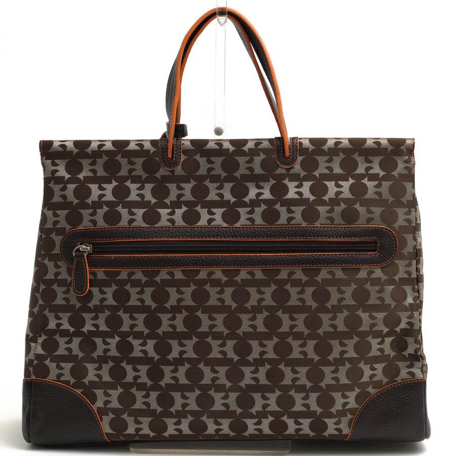 ○濱野 ハマノ HAMANO 130周年記念限定 ジャガード織り 一部牛革 トートバッグ ジャガード モノ キャリア モノグラム柄 シボ革 シ  中古 HAMANO 濱野 ハマノ トートバッグ ジャガード モノ キャリア 130周年