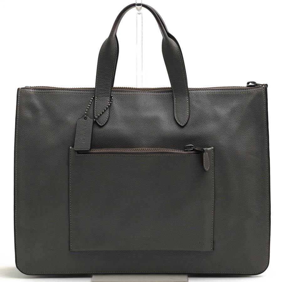 ○コーチ COACH ペブルドレザー 牛革 ビジネスバッグ 32249 Metropolitan soft brief メトロポリタン ソフト ブリーフ A4サイズ収  中古 COACH（コーチ） ビジネスバッグ 32249 Metropolitan soft brief