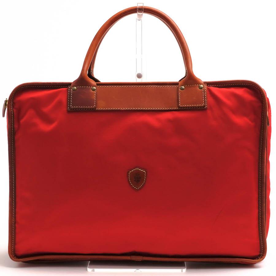 ○フェリージ Felisi リモンタナイロン バケッタレザー 牛革 ビジネスバッグ 1993/DS 定番 メンズ 【中古】 中古 Felisi（フェリージ） ビジネスバッグ 1993/DS リモンタナイロン