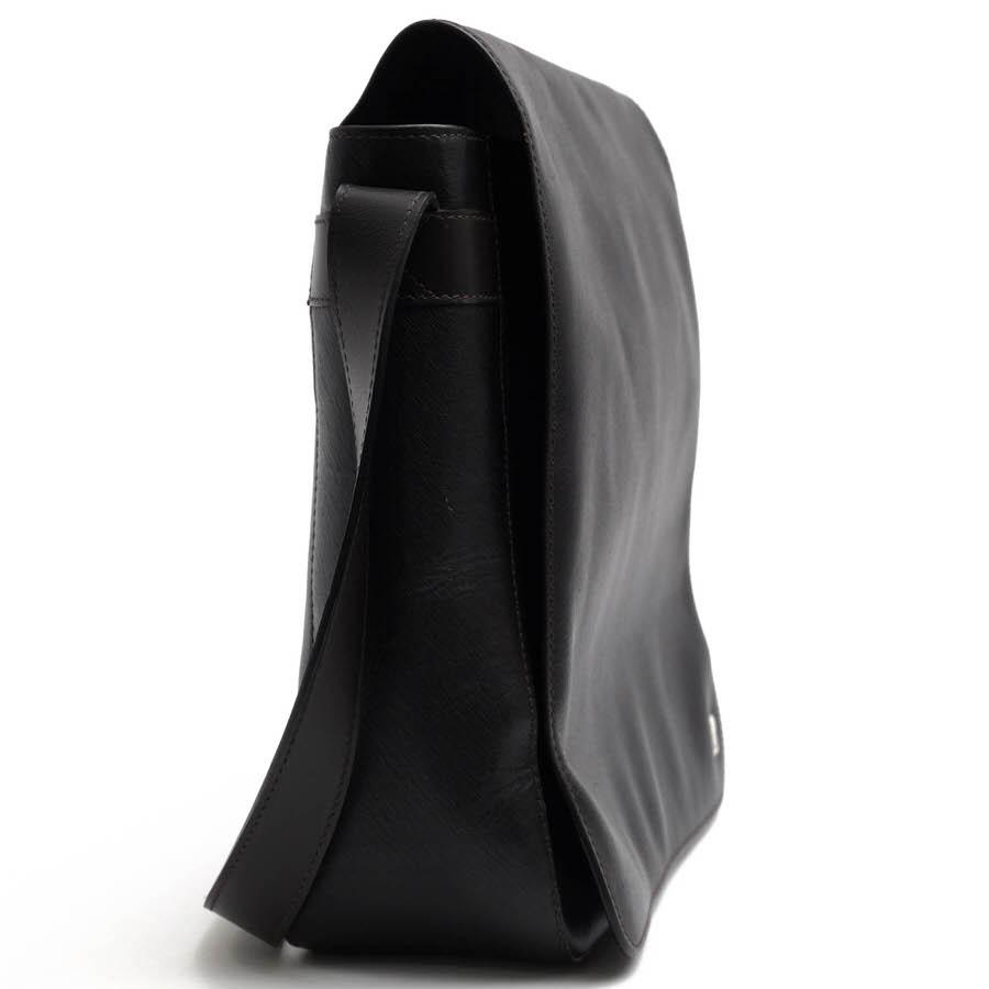 dunhill ブラック レザー ショルダーバッグ【サイドカー】 dunhill（ダンヒル） ショルダーバッグ SIDECAR サイドカー 牛革