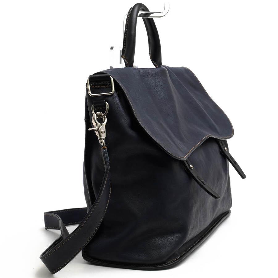 ○ステファノマーノ STEFANO MANO 牛革 カーフ ビジネスバッグ Art .173 ワンハンドルブリーフ シボ革 シュリンクレザー 2WAY ショ 中古 STEFANO MANO ステファノマーノ ビジネスバッグ Art .173 牛革 カーフ