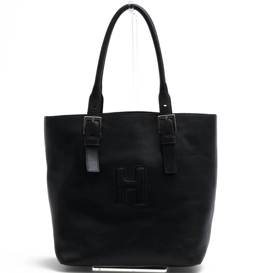 ○ヒロフ HIROFU 牛革 トートバッグ Hロゴ 肩掛け ワンショルダーバッグ レディース 【中古】 中古 HIROFU（ヒロフ） トートバッグ 牛革 カーフ Hロゴ 肩掛け ワン