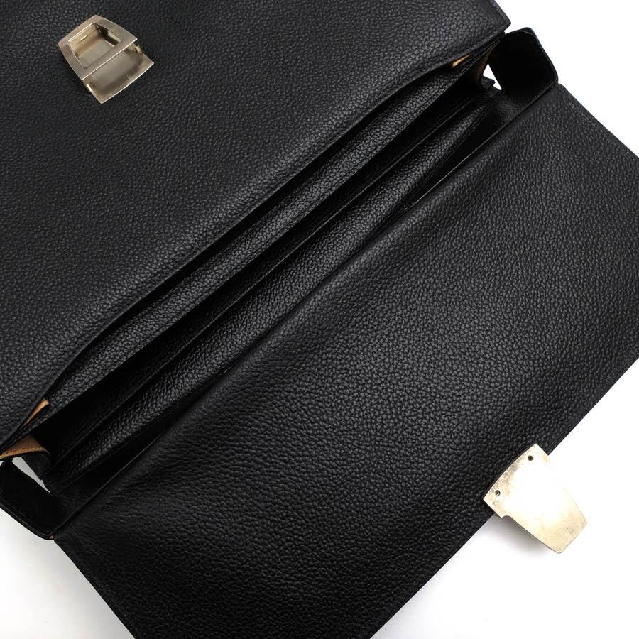 ○テストーニ testoni カリブーレザー 北米産トナカイ革 ビジネスバッグ ダレスバッグ シボ革 シュリンクレザー リブ メンズ 【中  中古 testoni テストーニ ビジネスバッグ カリブーレザー 北米産トナカイ革