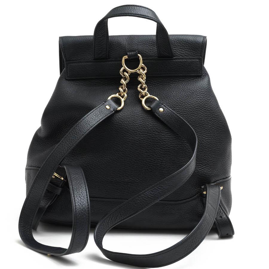 COACH黒 レザー フラップ式 バックパック リュック 【公式通販】
