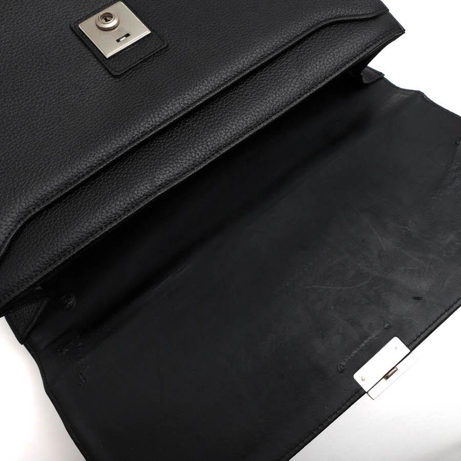 DAKS（ダックス） ビジネスバッグ 裏地チェック柄 牛革 A4サイズ収納可