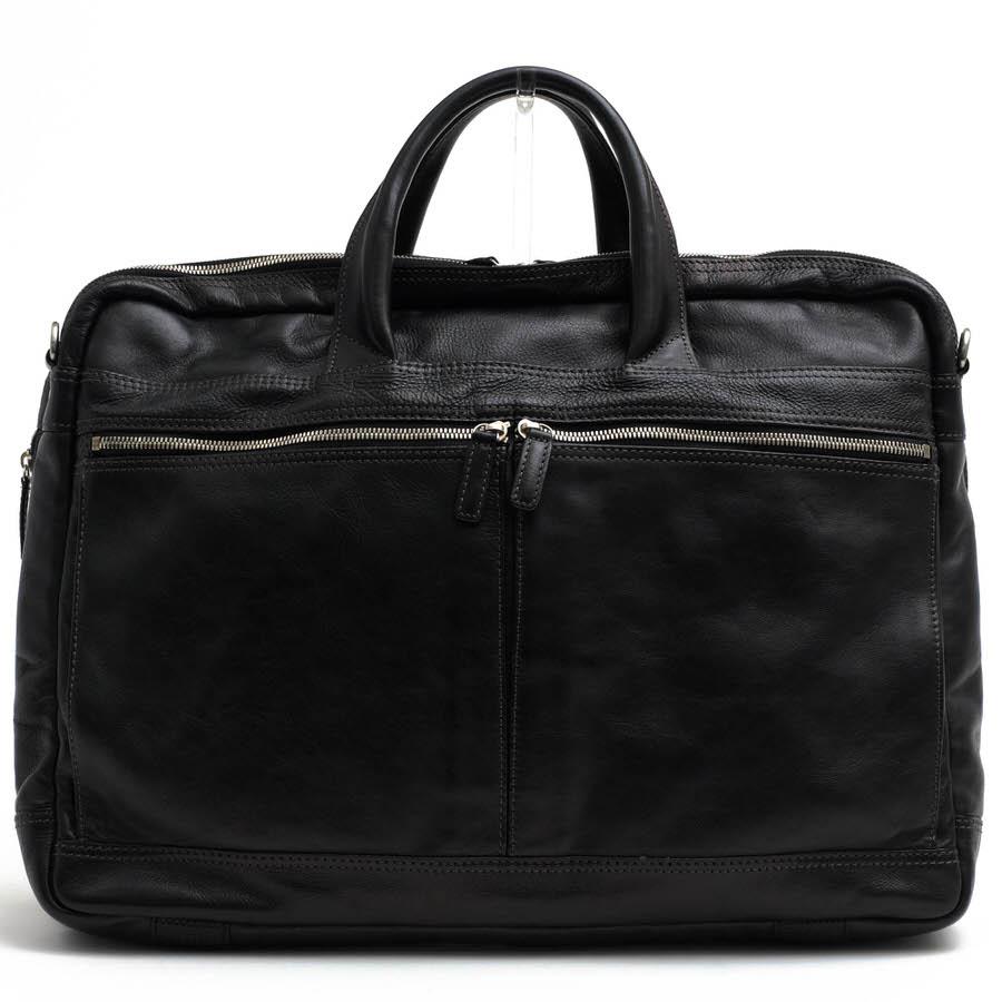 ○海老名鞄 ebina kaban ベンガル産カーフスキン 牛革 ビジネスバッグ URBAN Wide Double アーバンワイドダブル ビジネスブリーフ  中古 ebina kaban 海老名鞄 ビジネスバッグ URBAN Wide Double アーバン