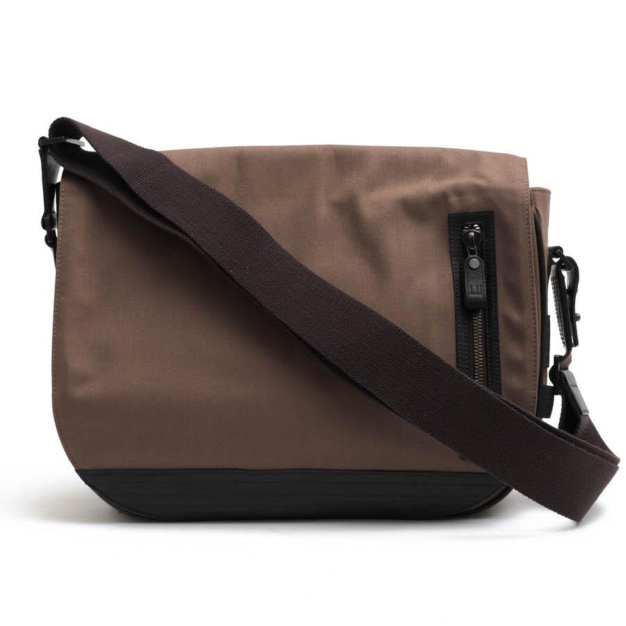 ○ダンヒル Dunhill コットンキャンバス 牛革 ショルダーバッグ L3G469B HEIST CANVAS ヘイスト フラップ式 メッセンジャーバッグ  中古 dunhill（ダンヒル） ショルダーバッグ L3G469B HEIST CANVAS ヘイスト