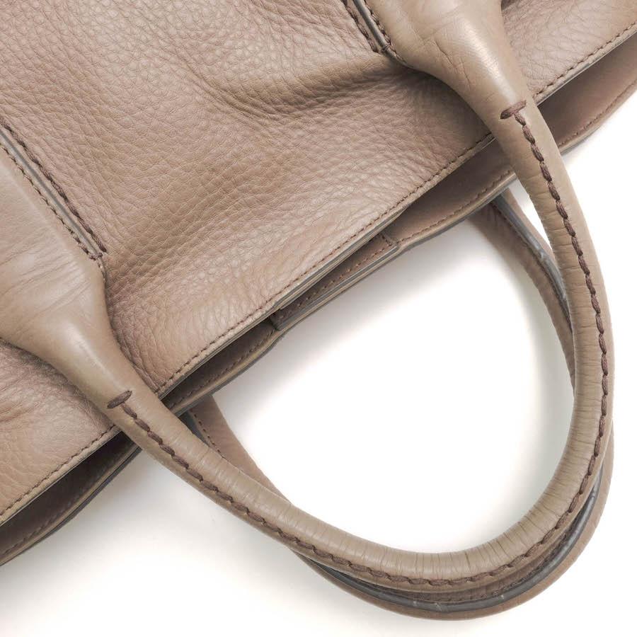 ○ヒロフ HIROFU ソフトバケッタ 牛革 トートバッグ P2520204 DUO L デュオ A4サイズ収納可 定番 2WAY ショルダーバッグ シボ革 シ 中古 HIROFU（ヒロフ） トートバッグ P2520204 DUO L デュオ ソフトバケッタ