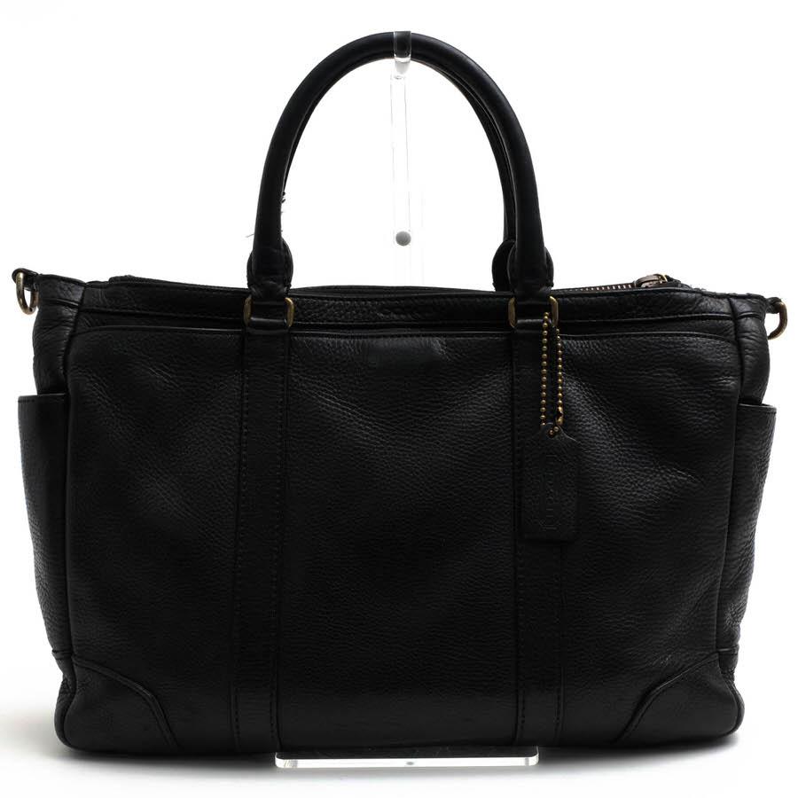 ○コーチ COACH 牛革 ぺプルドレザー ビジネスバッグ 71067 Bleecker Metropolitan Bag In Pebble Leather ブリーカー ペブルド レ 中古 COACH（コーチ） ビジネスバッグ 71067 Bleecker Metropolitan Bag In