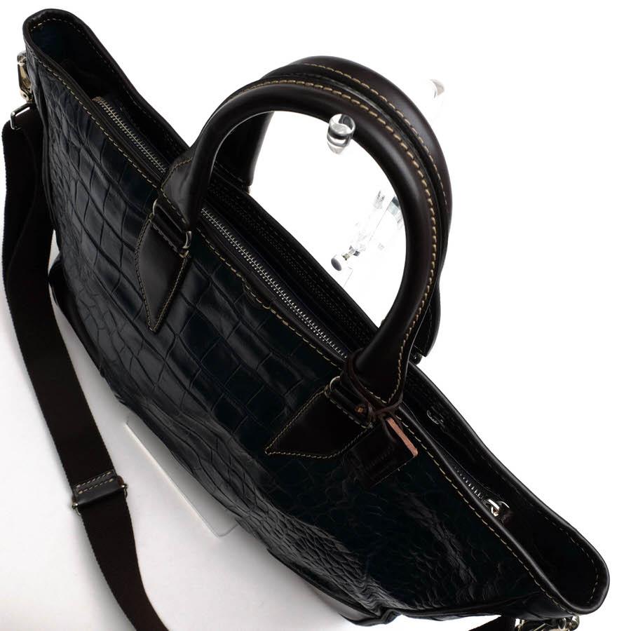 STEFANOMANO 2wayショルダーバッグ ハンドバッグ  クロコダイル STEFANOMANO 2wayショルダーバッグ ハンドバッグ クロコダイル