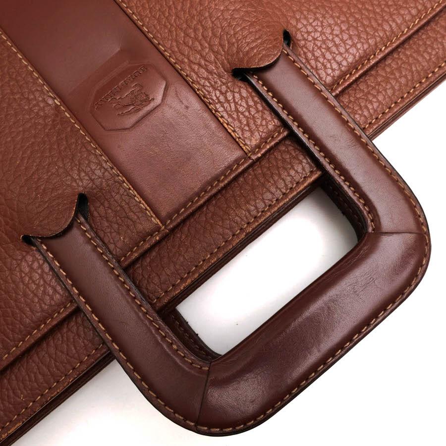 BURBERRY（バーバリー） ビジネスバッグ グレイン型押し牛革 裏地